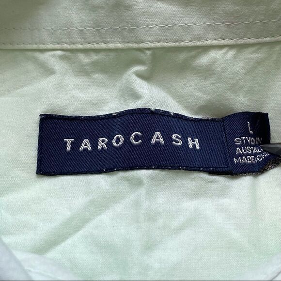 Tarocash Pale Green Button Shirt Size Large - Picture 3 of 9